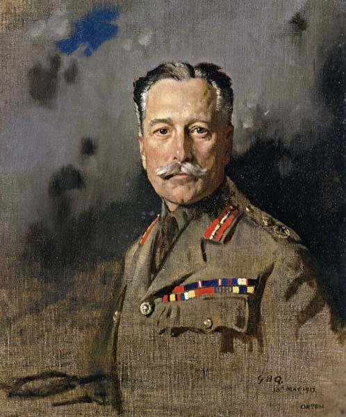 Sir William Orpen Field-Marshal Sir Douglas Haig,KT.GCB.GCVO,KCIE,Comander-in-Chief,France Norge oil painting art